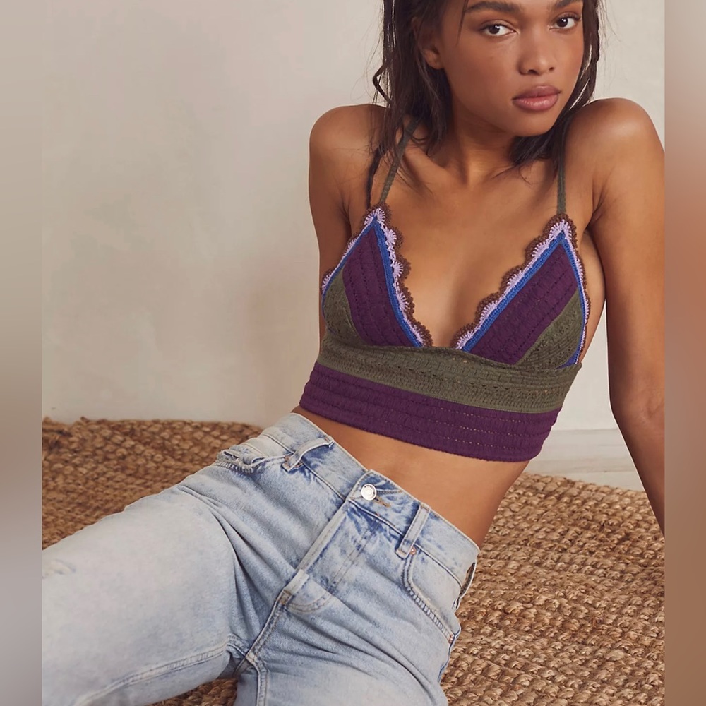 NWT Free People crotchet style bralette